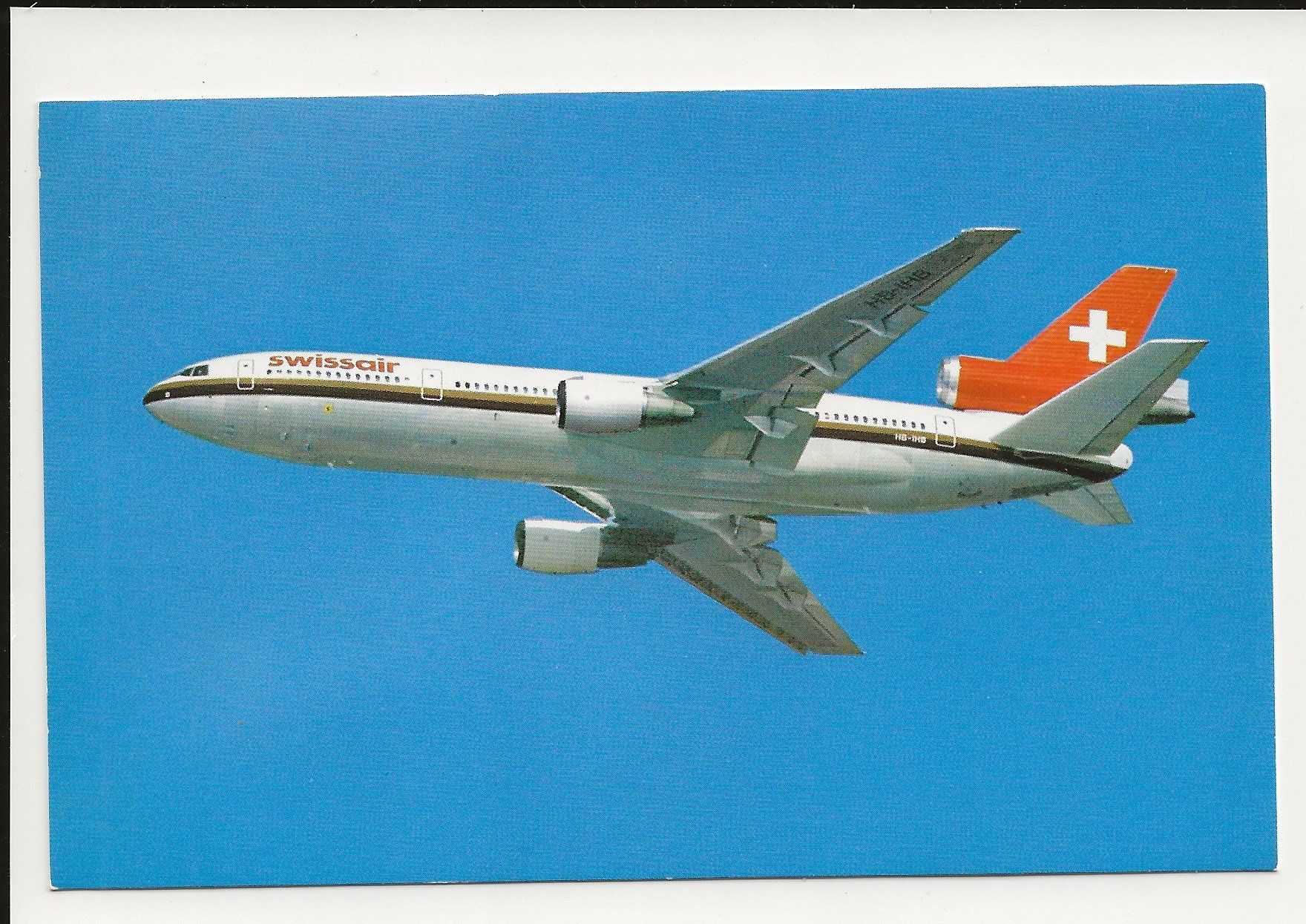 Ansichtskarten: AK 1981 Swissair DC 10 - 30 – Gebraucht aus Greifensee von 315WDO