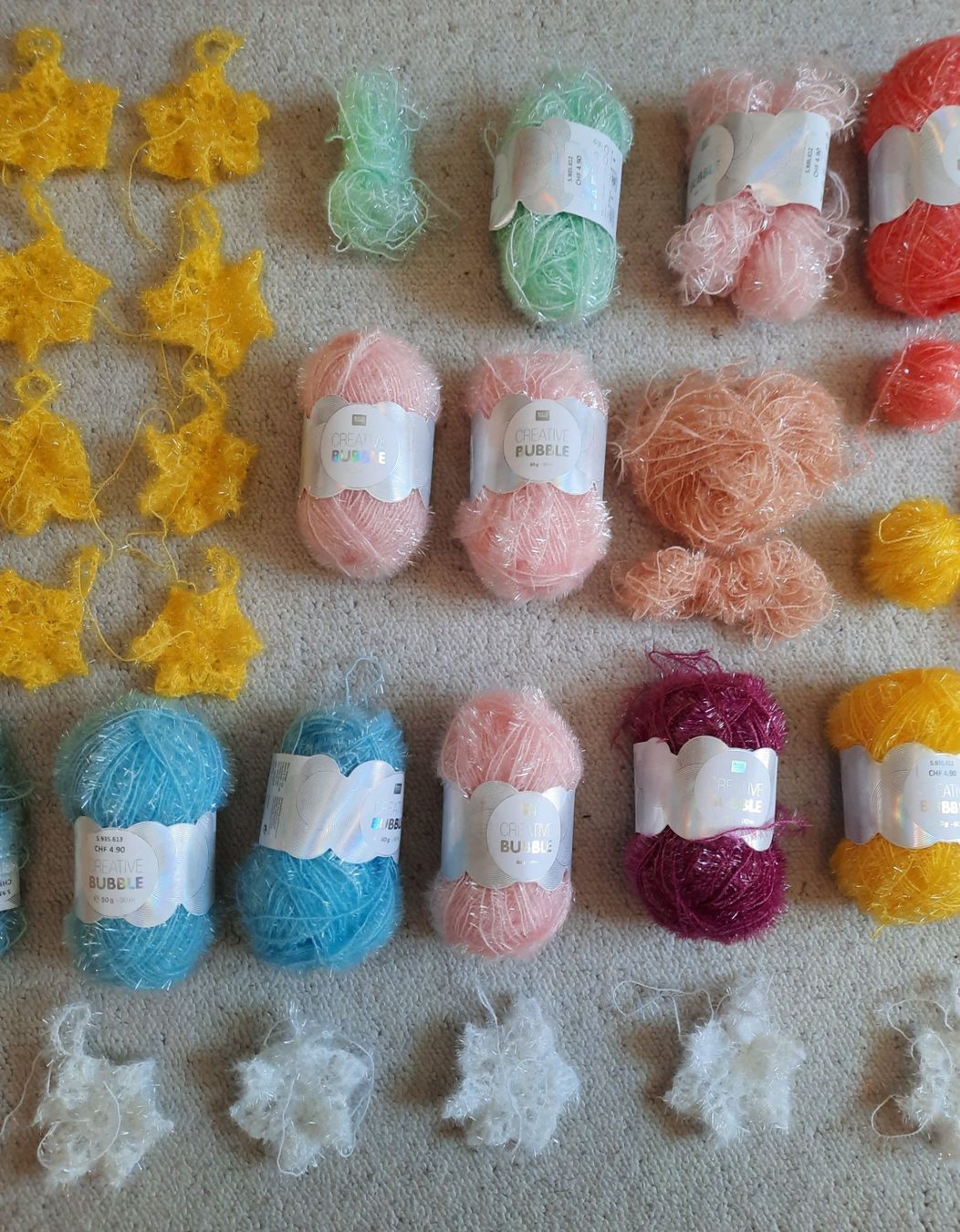 Lana: Polyestergarn CREATIVE BUBBLE, div Farben/kleine Muster, neu – Nuovo (secondo la descrizione) da Steffisburg venduto da pbegger 2