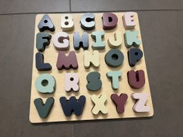 Alphabet Buchstsben Holzpuzzle 