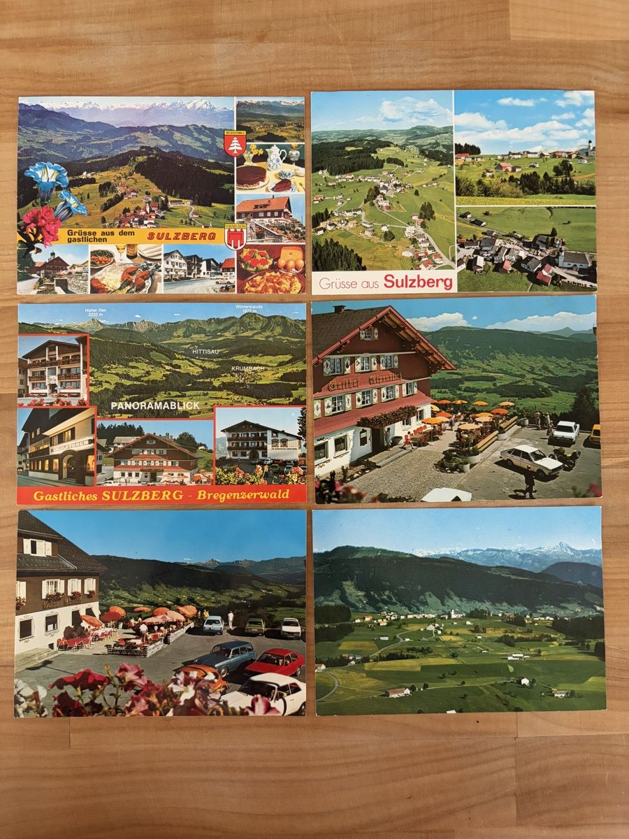 Cartoline postali: 6 AK von Sulzberg – Usato da Rümlang venduto da Kartenpost1