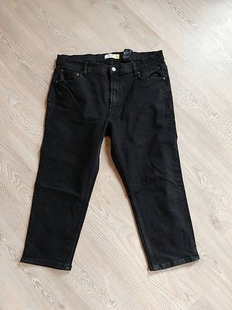 NEXT Cropped Slim 3/4 Jeans 46 - W34 L28 Hose schwarz 