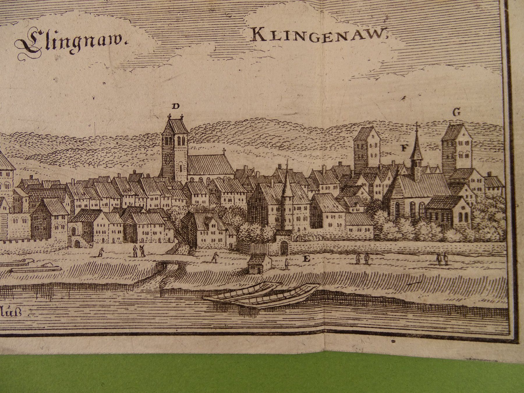 Incisioni: KLINGNAU, KUPFERSTICH 1654 – Usato da Grüningen venduto da Kartensammler 3