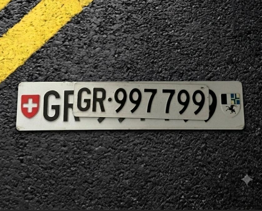 Ecriteaux: Autonummer Kontrollschild GR – D'occasion à Flums par 19KIMA81