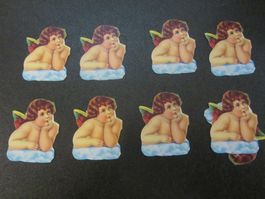 8 Engeli-Lebkuchenbildli, ca. 4 cm