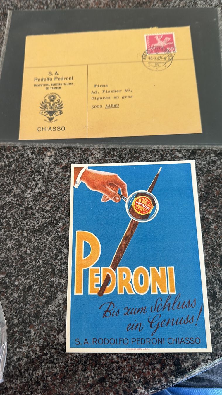 Ansichtskarten: Pedroni tabacchi – Gebraucht aus Morbio Inferiore von Ecod