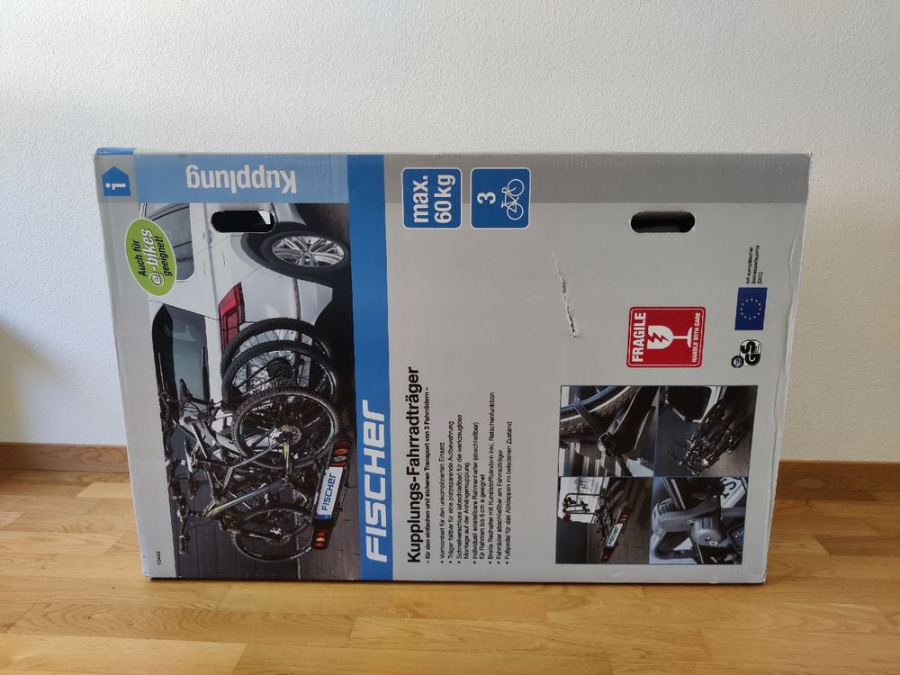 Fischer Supporti per biciclette: Fischer Kupplungs-Fahrradträger ProlineEvo 3 – Nuovo e nell'imballaggio originale da Zürich venduto da lea_c9zc