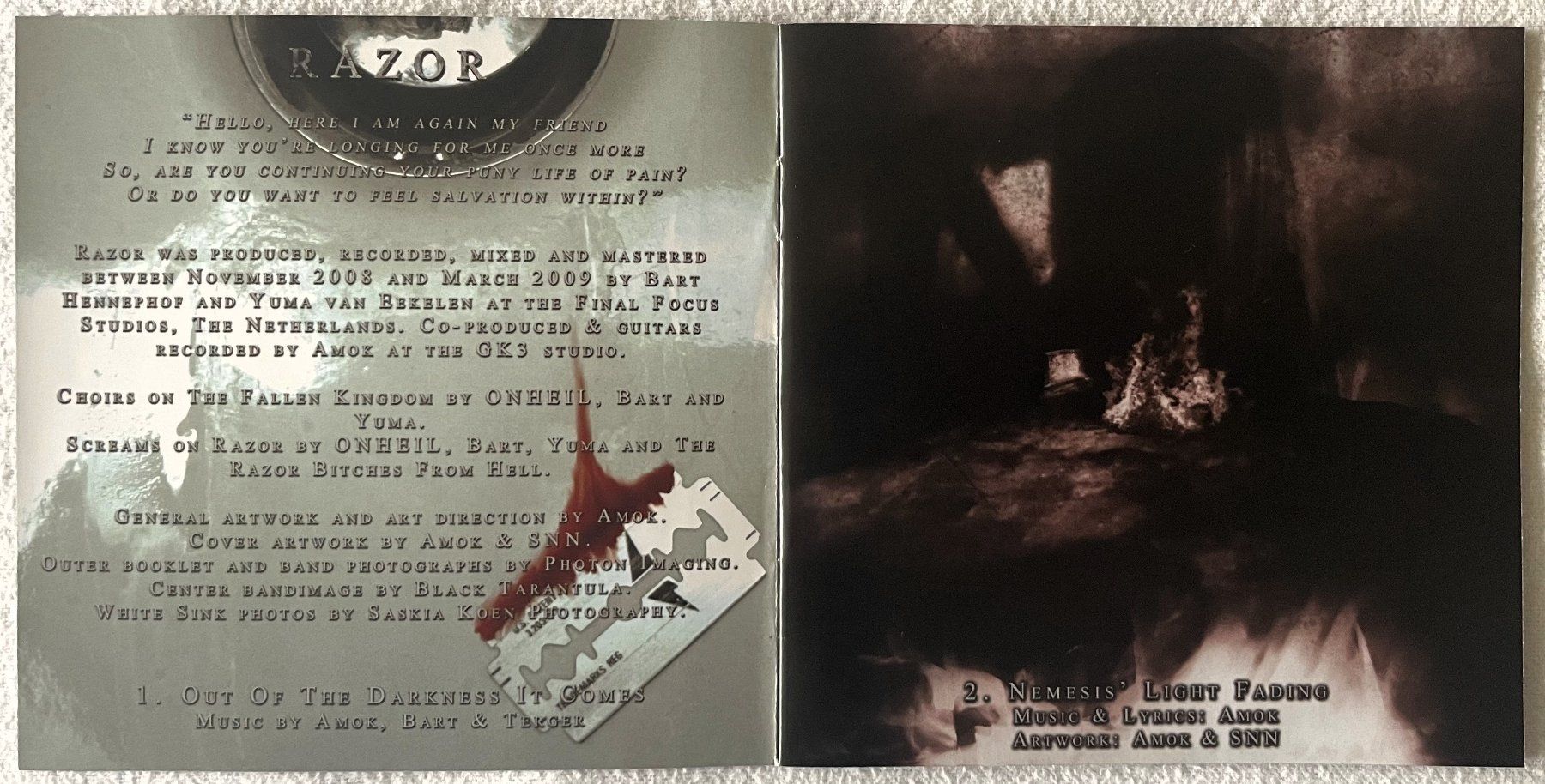 CD: Onheil – Razor - CD - 2009 - First Press - Cyclone Empire – Usato da Uster venduto da Zardodel 3