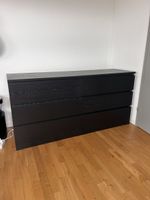 IKEA MALM - Kommode mit 6 Schubladen - Schwarzbraun