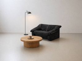 Postmodernes Denim-Lounge-Sofa Galapagos Giant Turtle, 1980e