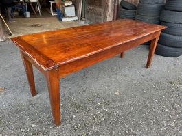 Antiker  Biedermeier Tisch  Kirschbaum 200 x 77 cm