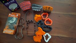 12 Halloween Keksausstecher & Muffinpapierformen