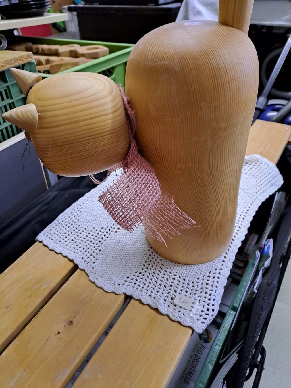 Statuette: Holzkatze Dekoration – Usato da Zürich venduto da Schoebi19 5