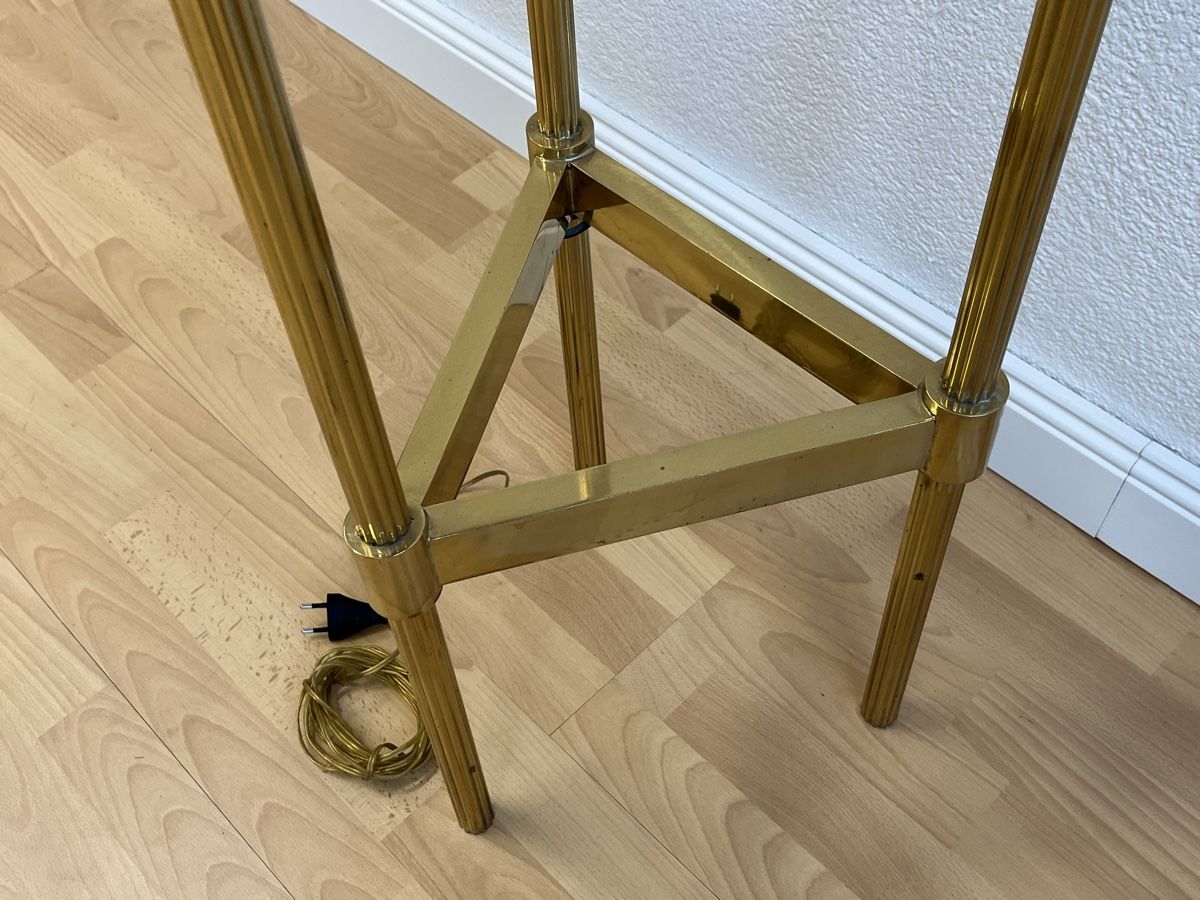 Lampen: Papyrus Stehlampe von Nucci Valsecchi 1970er, Messing – Gebraucht aus Horgen von Grizzly83 4