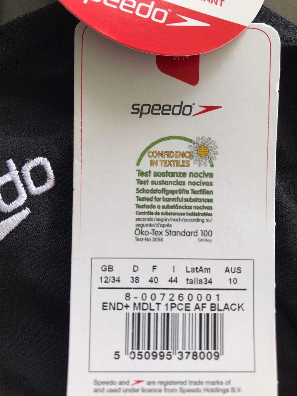 Speedo Costumi da bagno & Bikini: Badekleid Speedo Endurance, Gr. 38, schwarz – Nuovo e nell'imballaggio originale da Ebnat-Kappel venduto da Molton 6