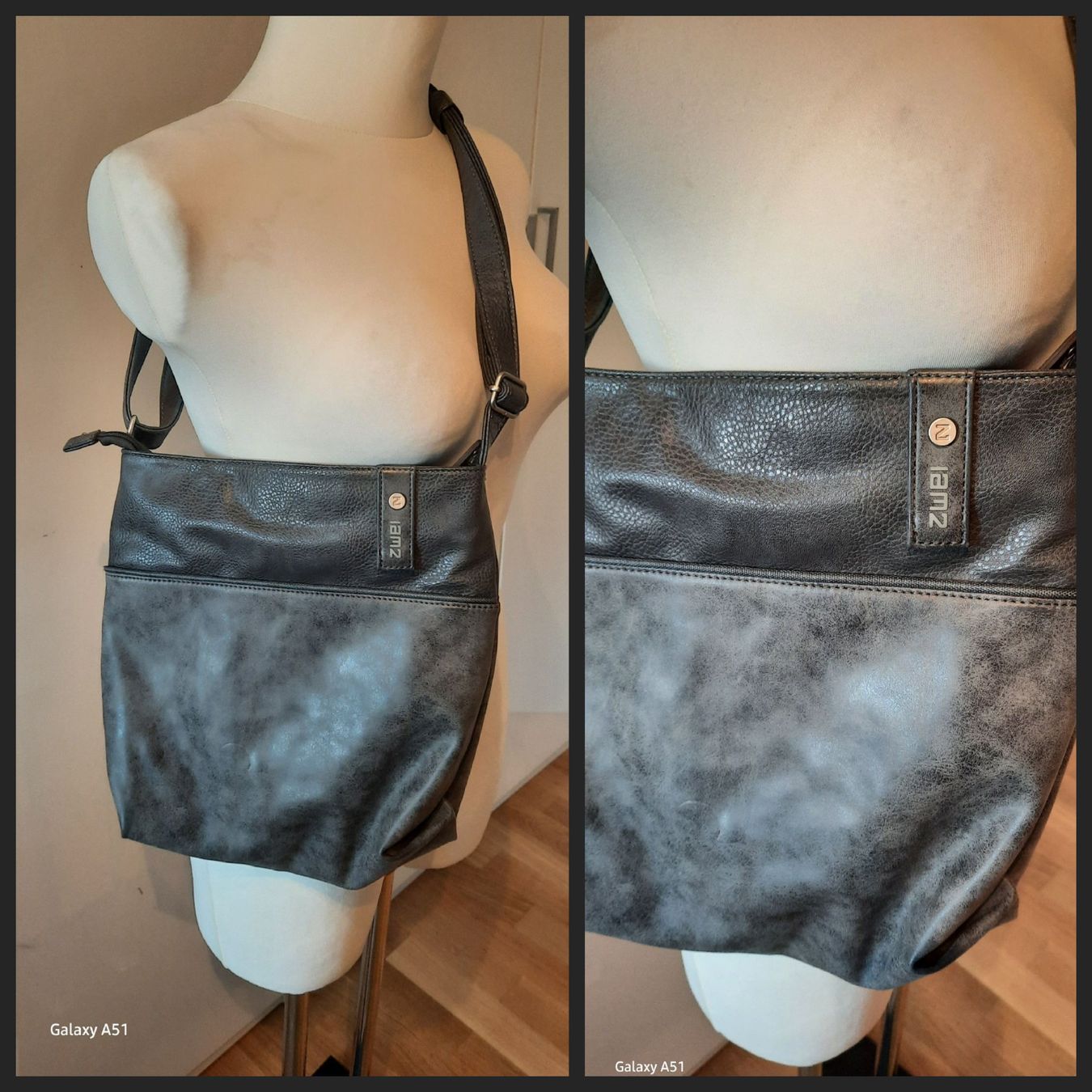 Zwei Borse da donna: ***ZWEI*** Umhängetasche grau – Usato da Wädenswil venduto da H2H_Secondhandshop
