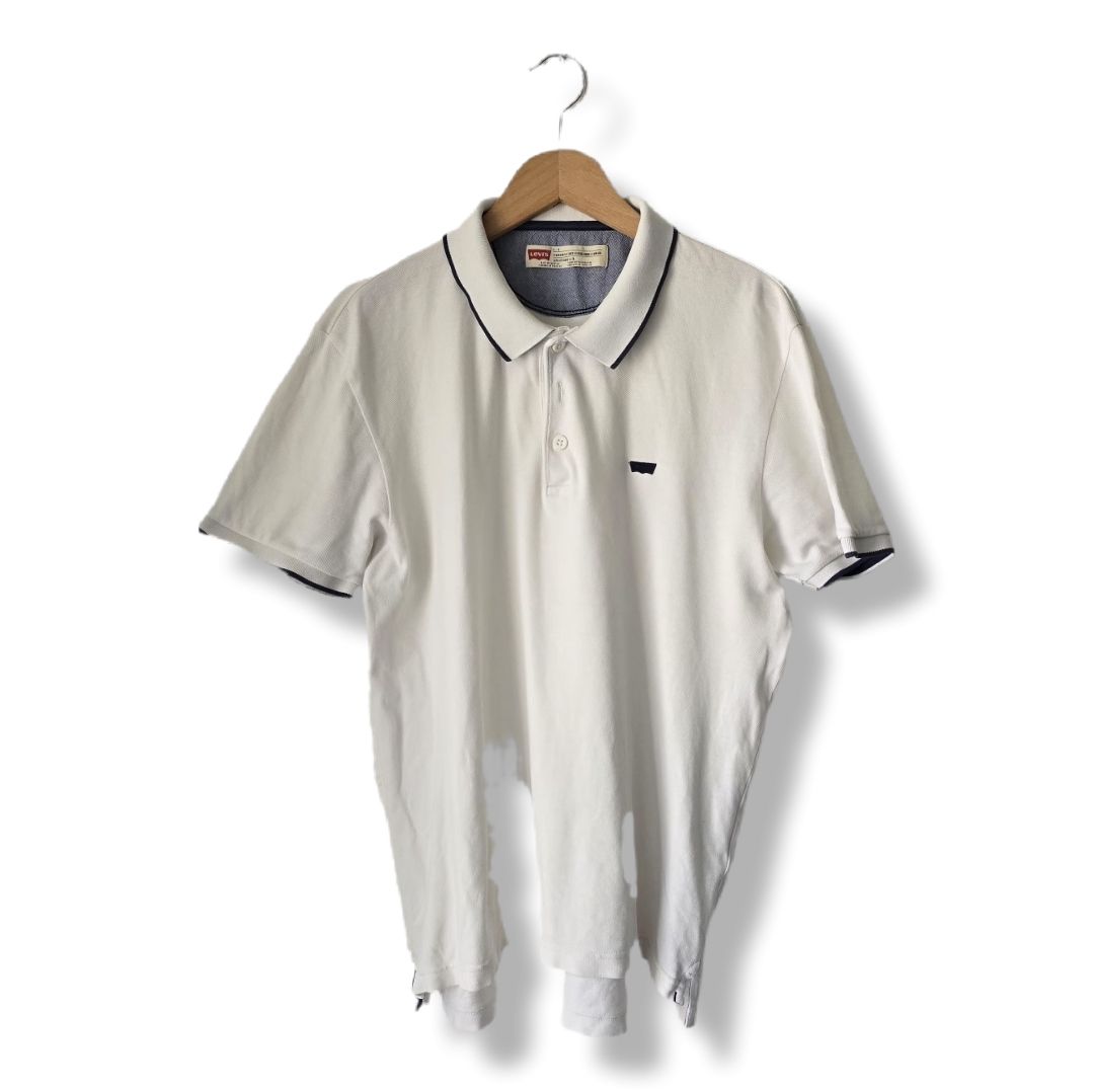 Levi's Magliette Polo: Polo Levi's blanc taille L – Usato da Genève venduto da MariaS2