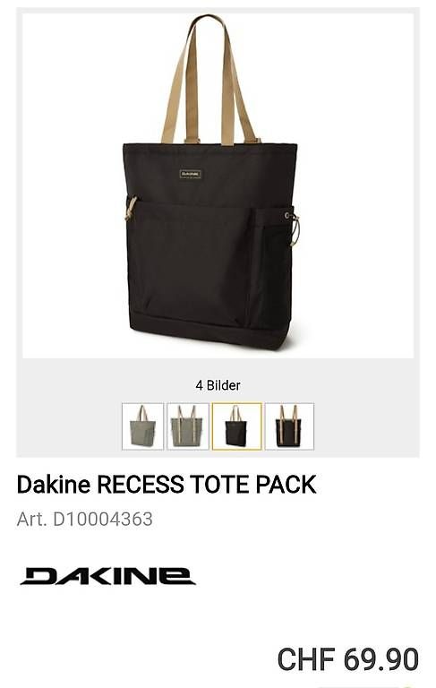 Zaini: Dakine Tasche Rucksack np 69 – Usato da Rümlang venduto da kar_6nzq 4