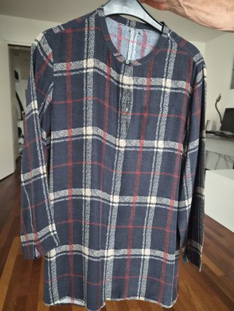 Hemdbluse Karomuster Dunkelblau Grösse M guter Zustand