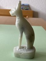 Katze aus grünlichem Speckstein