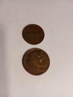 Lot de 2 anciennes pièces de monnaie italiennes RARE! 1928