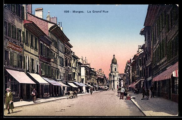 Ansichtskarten: AK Morges, La Grand` Rue – Gebraucht aus Berlin von bartko-reher
