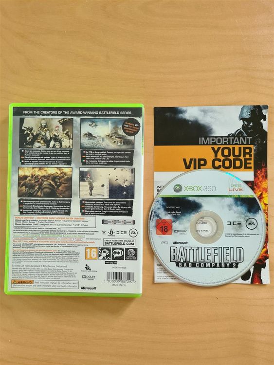 Battlefield Bad Company 2 Xbox 360 – Neuf Sous Blister – Version Française