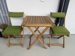 Balkontischset mit 2 Stühlen 