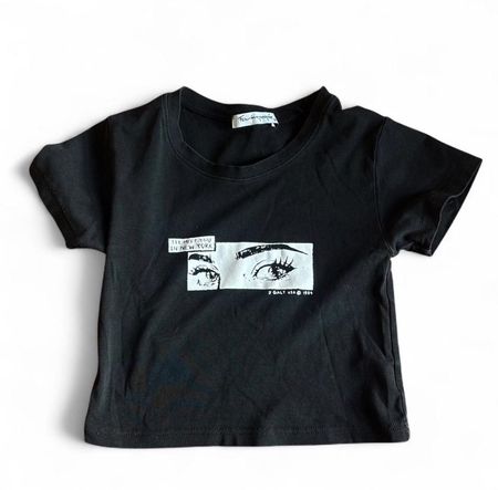 Schwarzes Tshirt mit Print