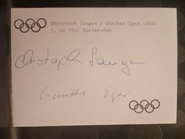 2er Bob Langen & Eger -  handsigniert
