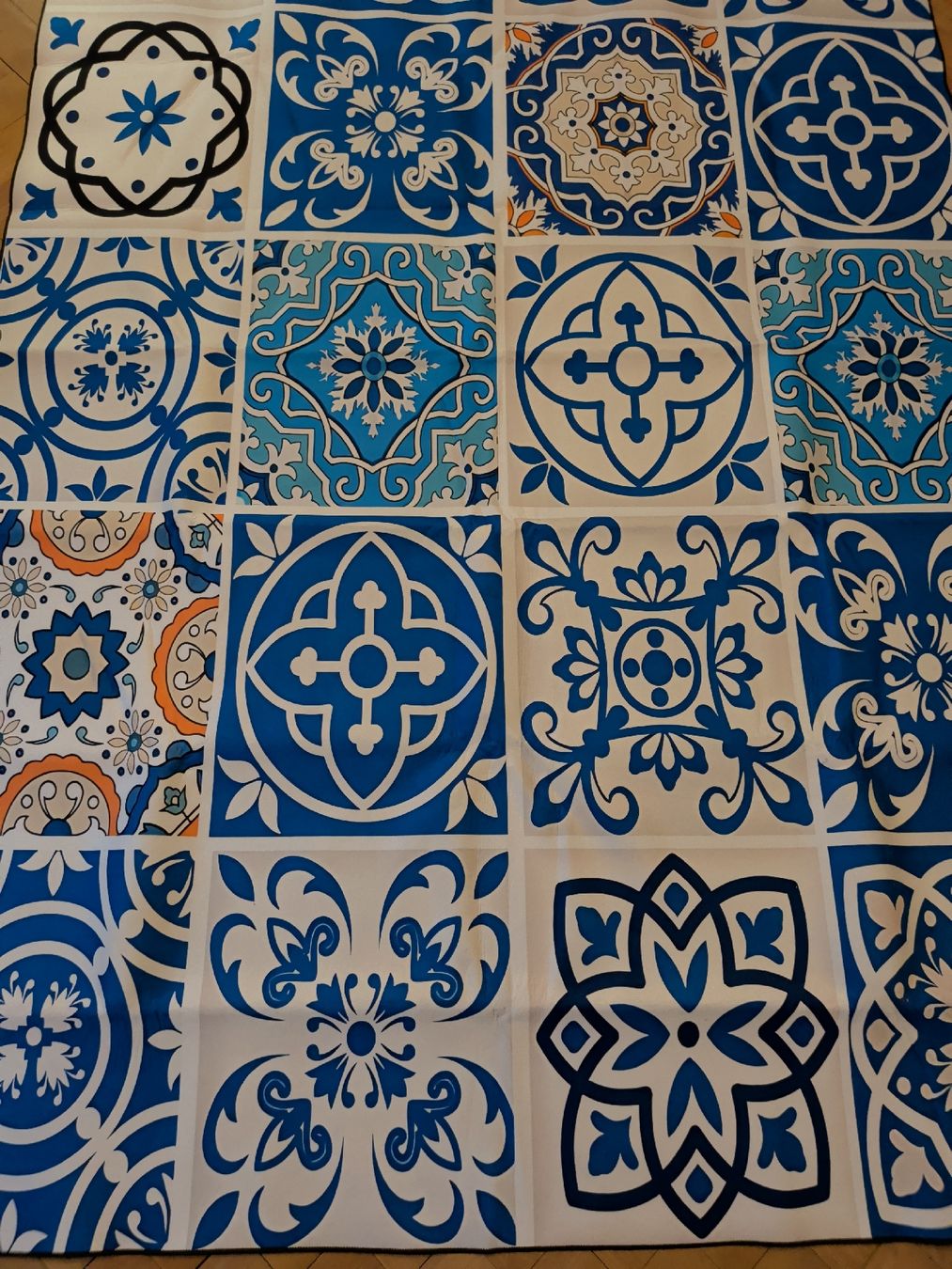 Tappeti: Ornamente-Teppich blau/weiss/orange - NEU – Nuovo (secondo la descrizione) da Dietfurt venduto da Subforce1853 6