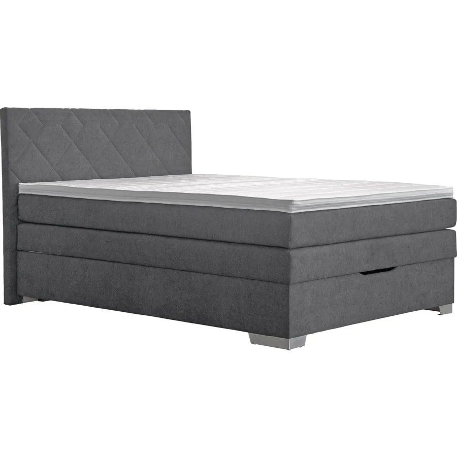 Letti: Boxspringbett mit Bettkasten, Stoff anthrazit, 140 x 200 – Nuovo (secondo la descrizione) da Frauenkappelen venduto da Doc_Snyder 3