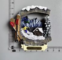 Kühlschrankmagnet Schweiz | Souvenir | NEU | Skifahren