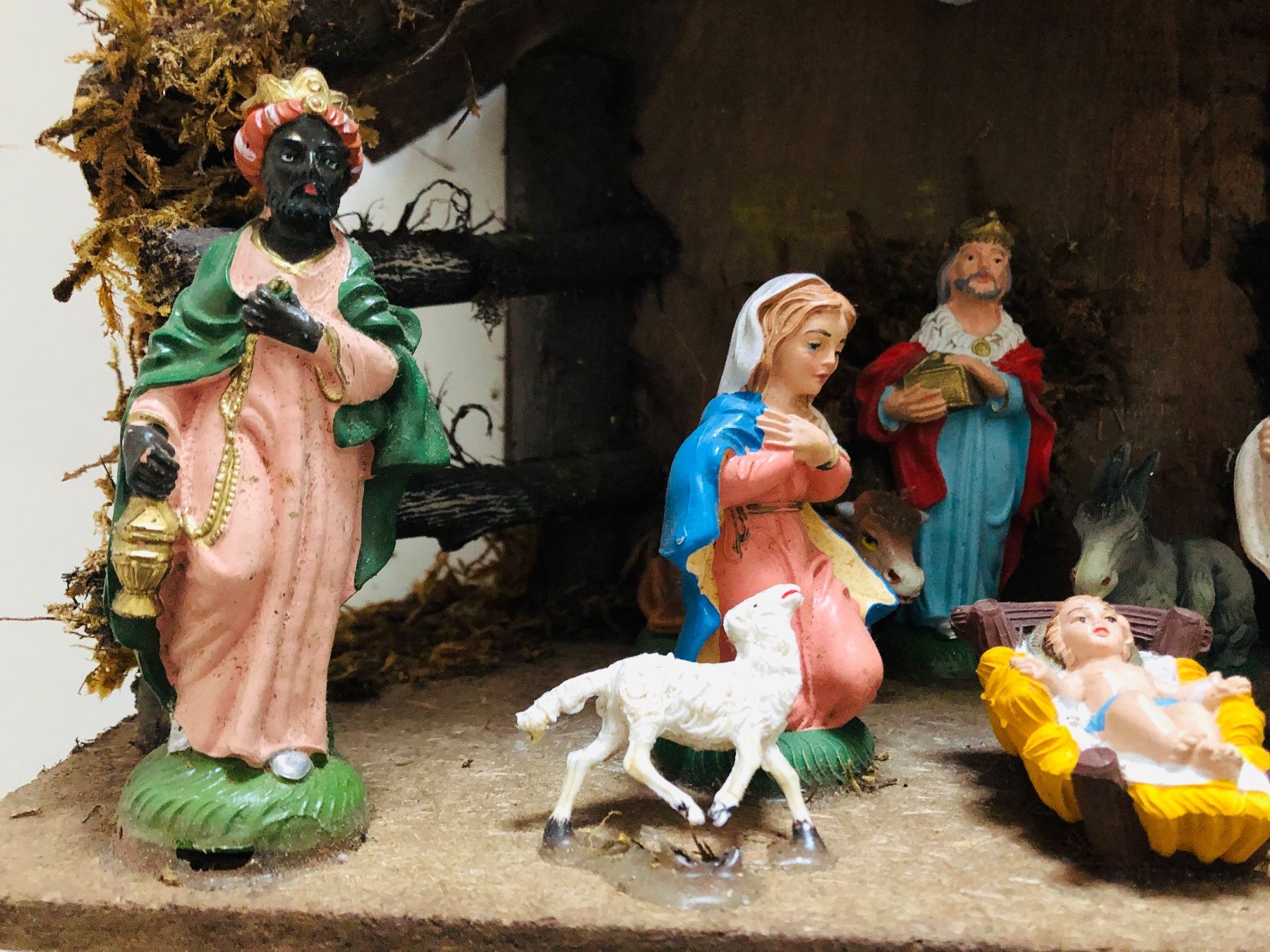 Alle Dekorationen: Weihnachtskrippe, Holz, Handarbeit, sehr schön! – Gebraucht aus Arlesheim von leyRum4.5 1