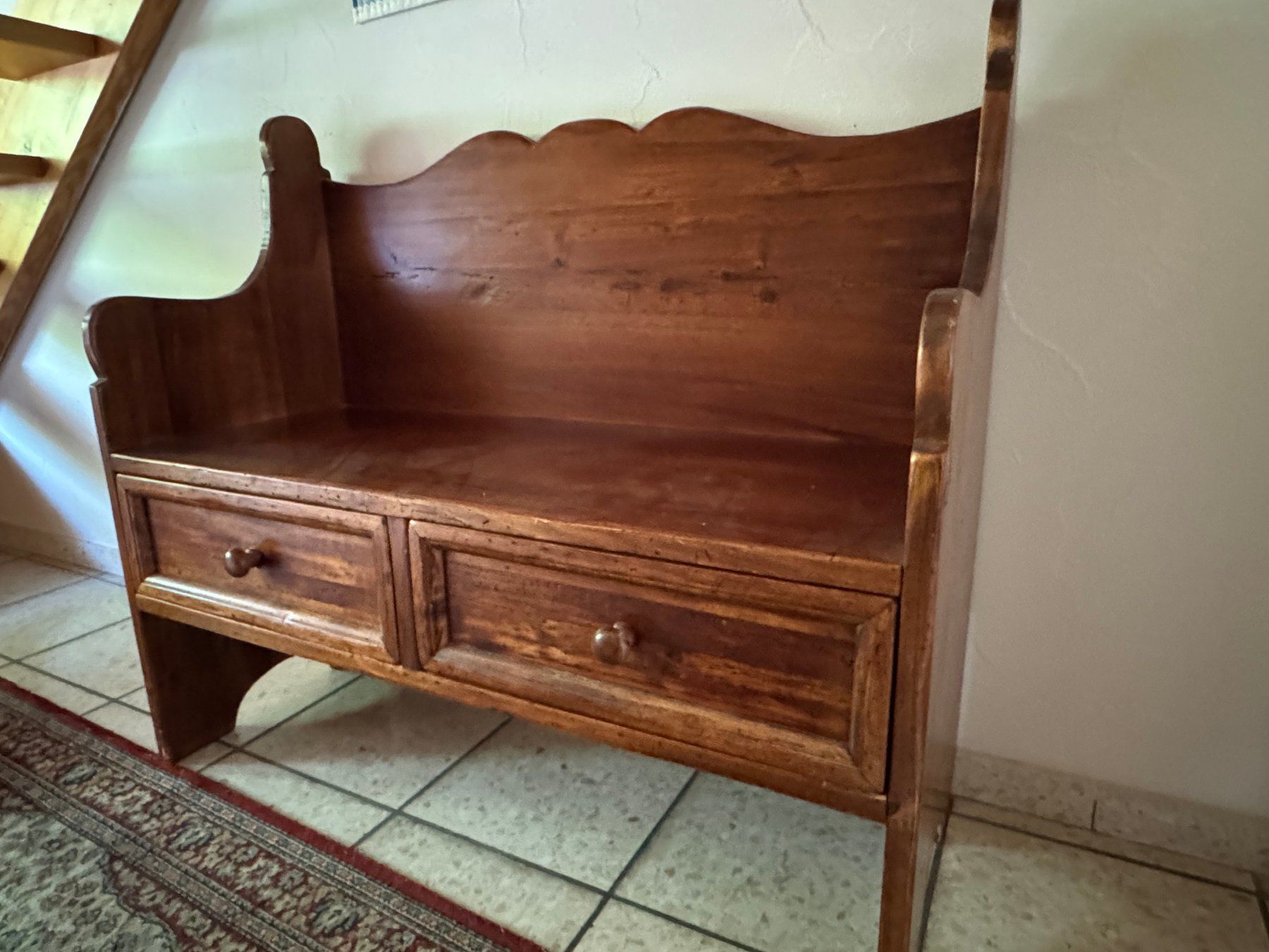 Panchine: Holzbank mit 2 Schubladen – Usato da Oberrohrdorf venduto da ker_5h67 1