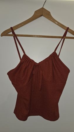 Neuwertiges Top in Rostrot, Primark, Gr. S