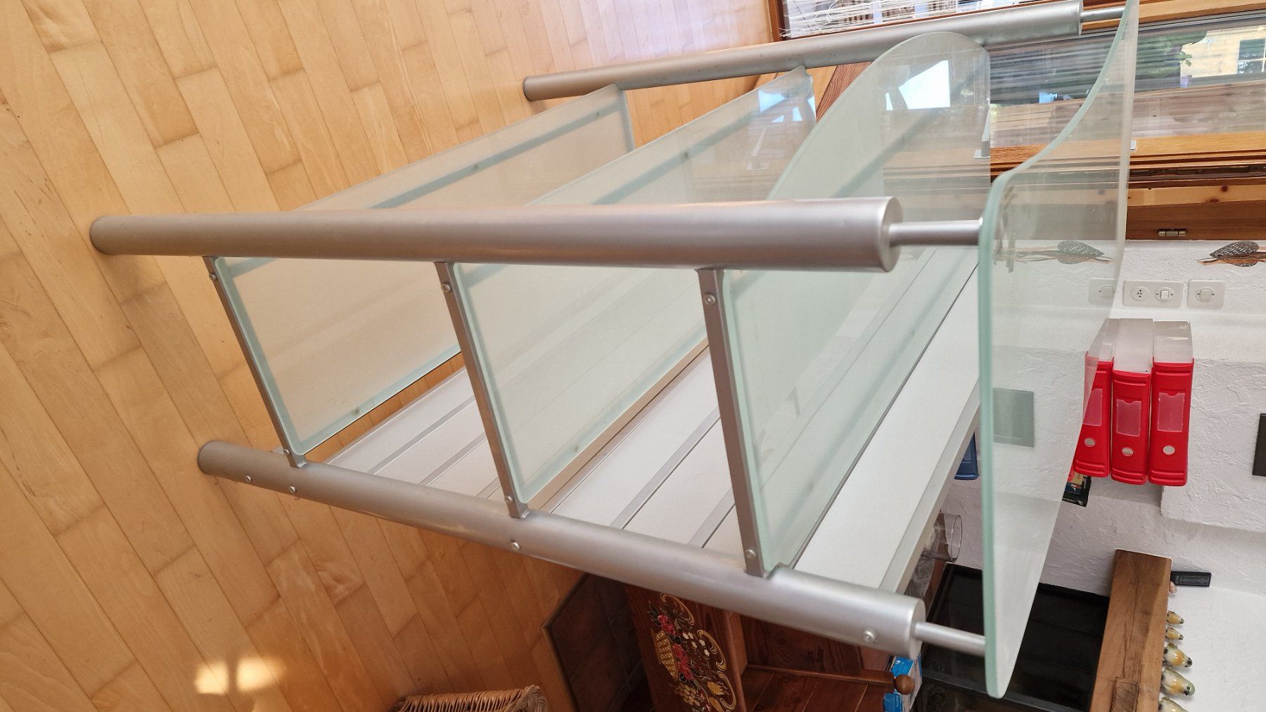 Scaffali: Regall offen mit satinierten Glastablaren – Usato da Weisslingen venduto da and-lo73 1