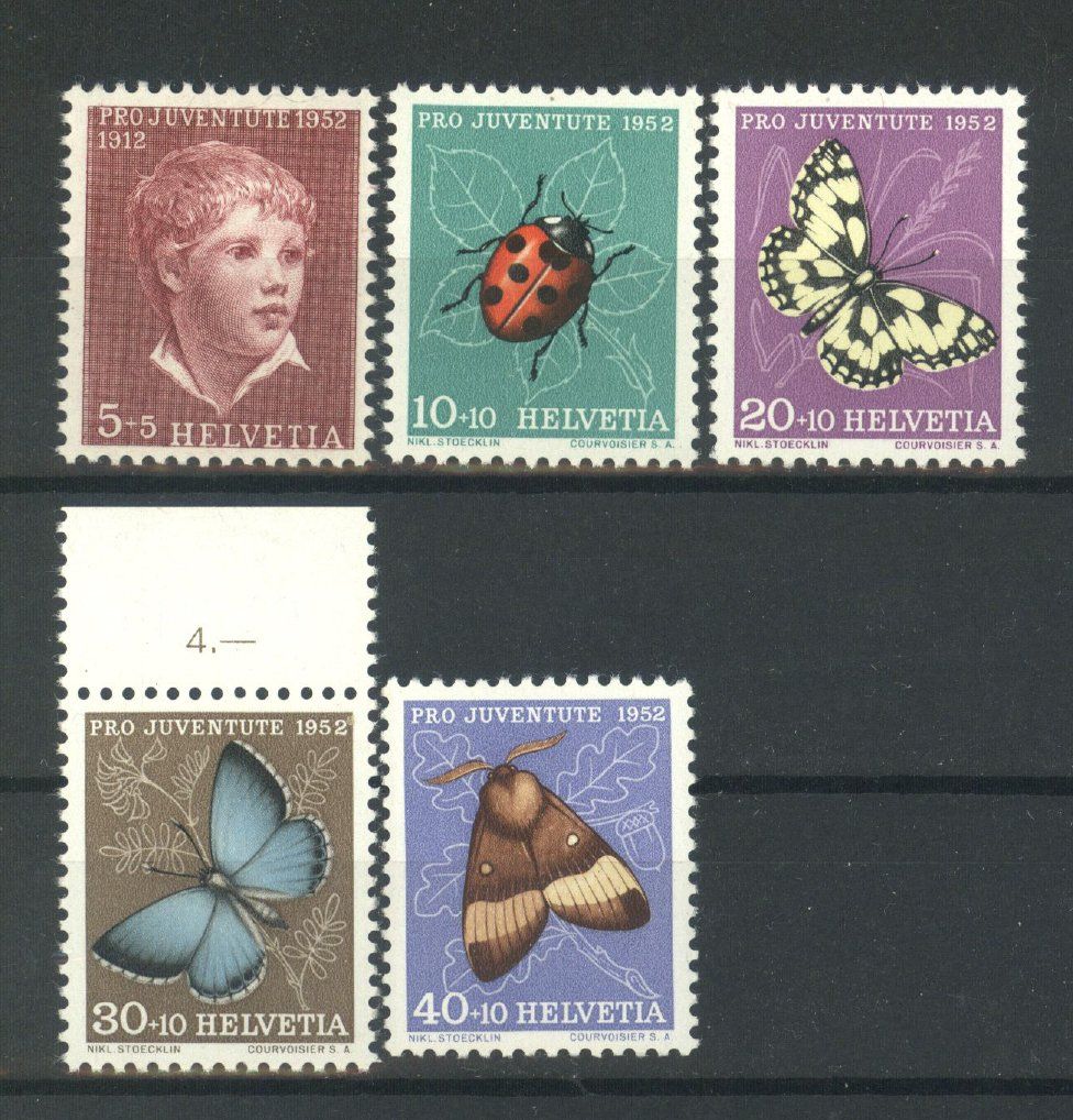 Tutti i francobolli: 1952, Pro Juventute ** – Usato da Willisau venduto da Vollstempel