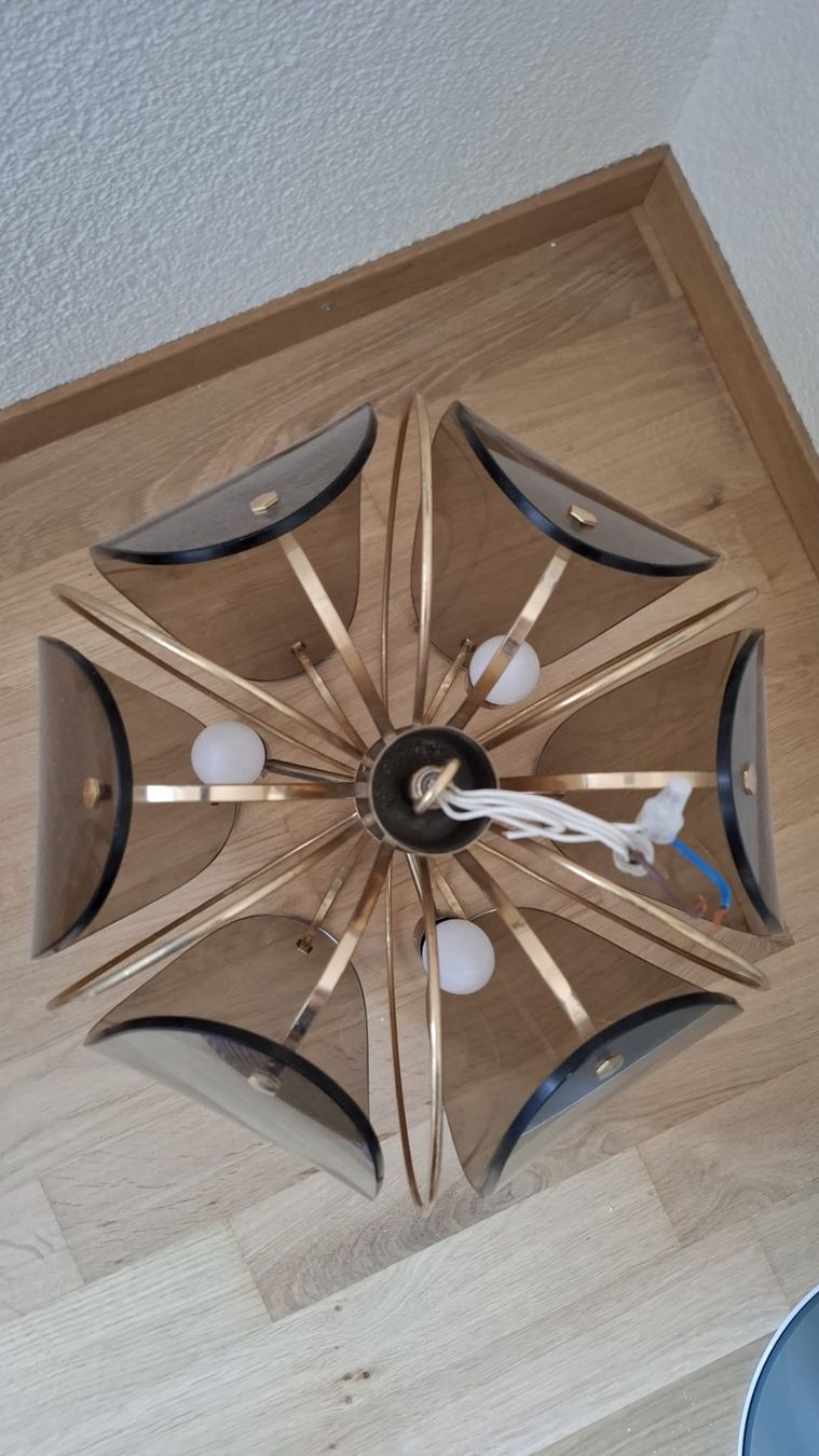 Lampadari & plafoniere: Deckenleuchte Gold Rauchglas – Usato da Bern venduto da mar_dn7k 1