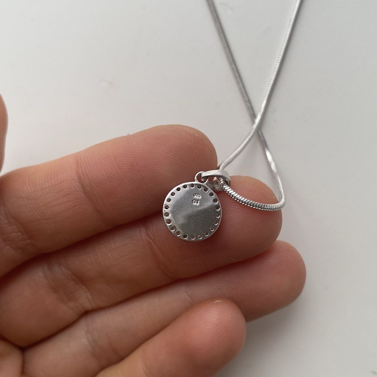 Catenine: Silber 925 Mondstein Halskette mit Zircons – Nuovo (secondo la descrizione) da Givisiez venduto da dor_xb9k 1