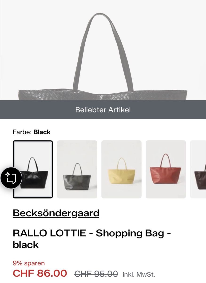 Sacs: Shopper Schwarz – D'occasion à Sevelen par sar_hmx8 5