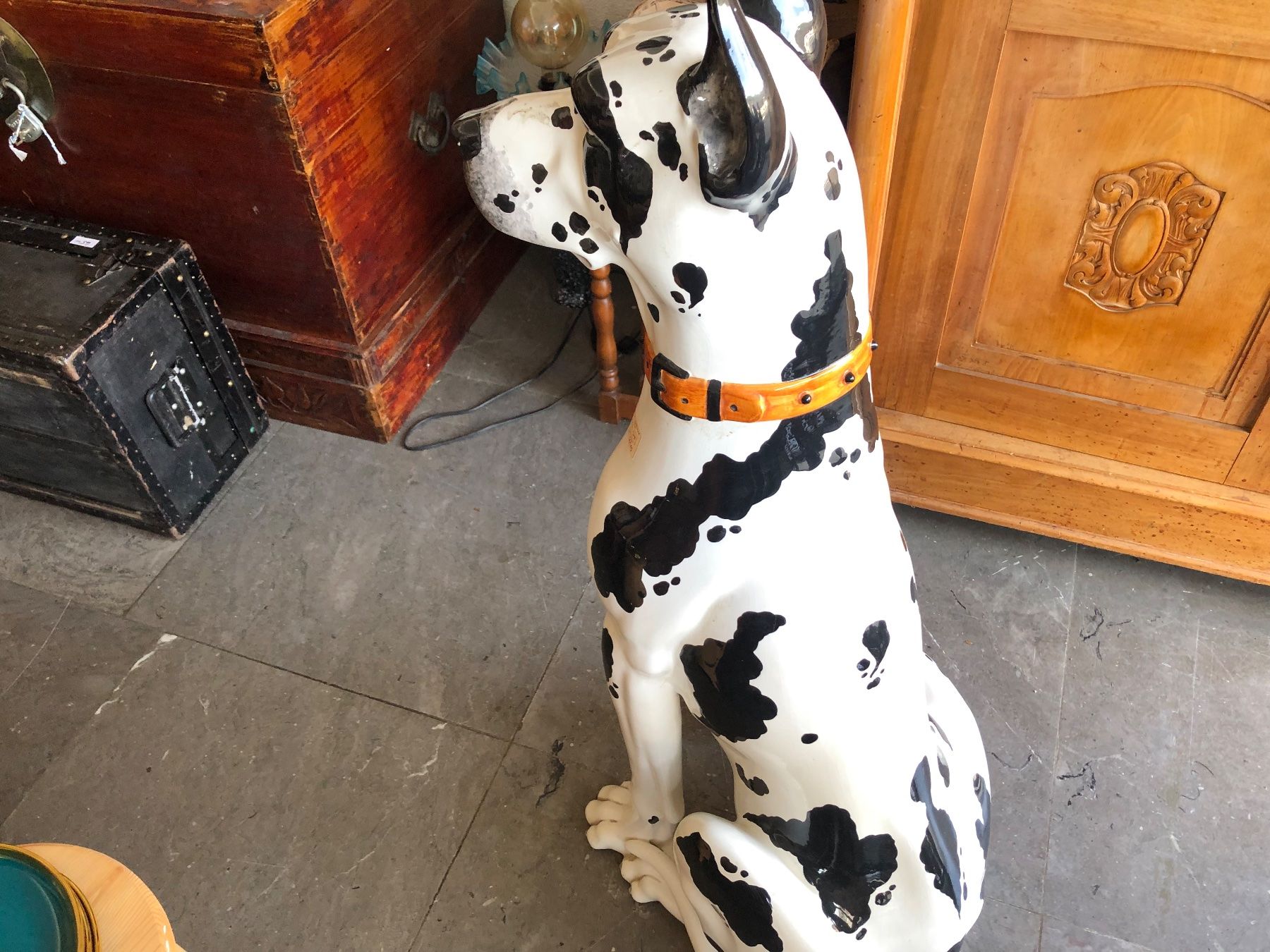 Statuette: Keramikhund Gross – Usato da Rothrist venduto da bambus18 2