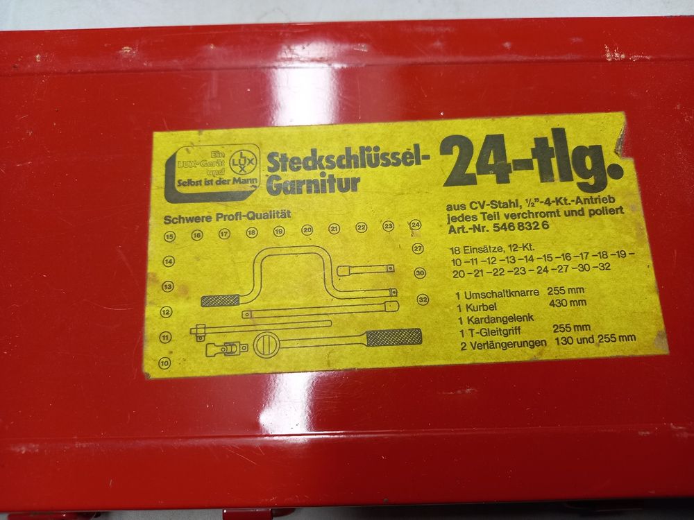 Tous les outils: Steckschlüsselsatz im roten Kasten – D'occasion à Rüderswil par leopaul01 1