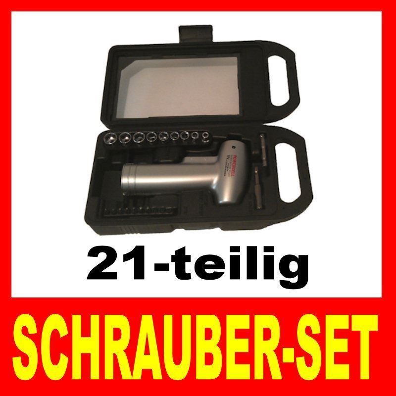 Tutti gli attrezzi: AKKUSCHRAUBER Schrauberset mit LED-Lampe – Nuovo e nell'imballaggio originale da Emmen venduto da RV-Welt