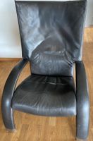Lesesessel, Fauteuil, verstellbar, echt Leder,  Zürich