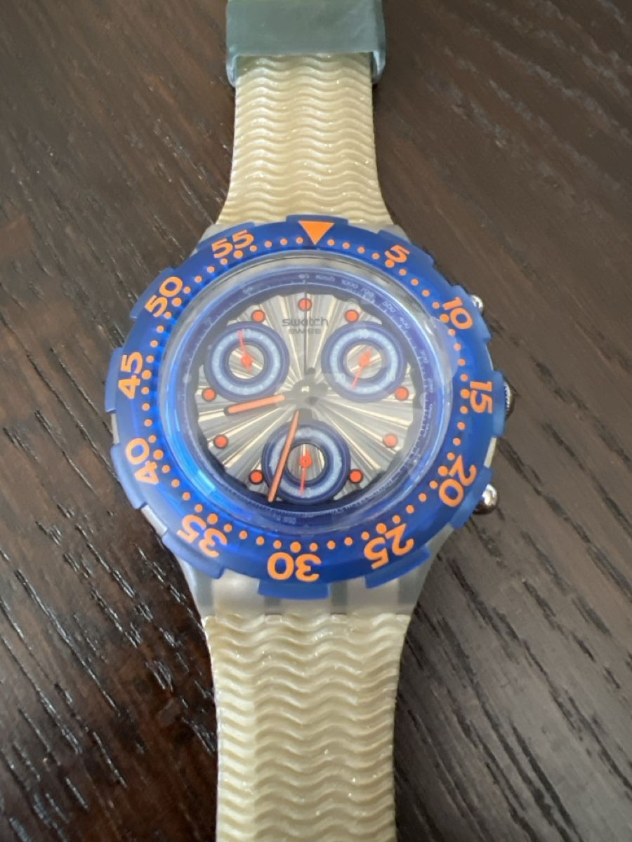 Swatch Uhren: Swatch Aqua Chrono (SBK100) Silver Moon – Neu und originalverpackt aus Künten von Spike17 1
