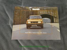 Saab 99 GL Sedan/L Sedan 1975 Prospekt deutsch