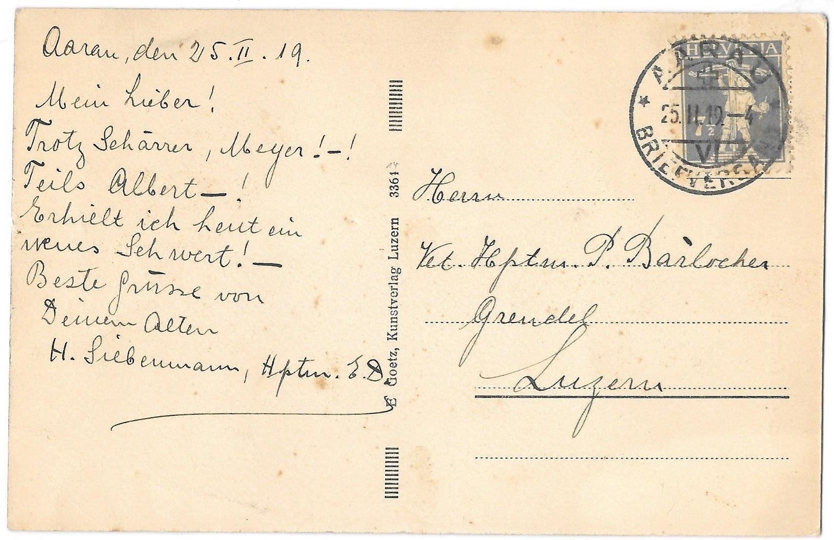 Cartoline postali: Aarau Stieberturm – Usato da Olten venduto da clotaldi 1