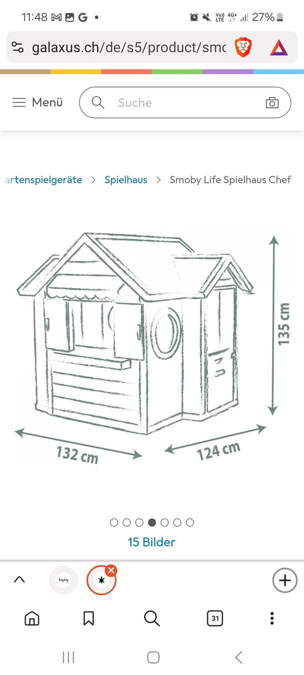 Smoby Casette per bambini: Smoby Spielhaus – Usato da Latterbach venduto da Tomy87 2