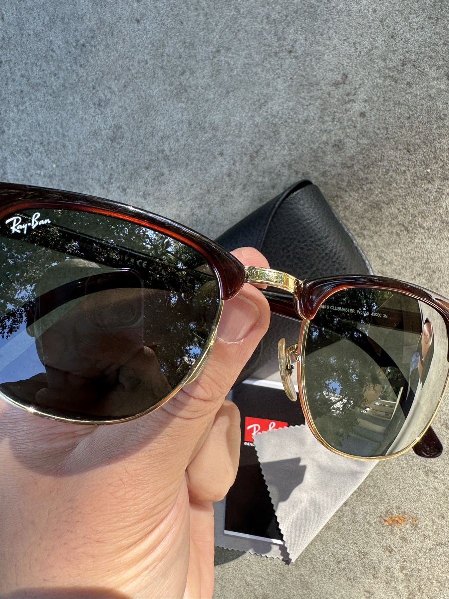 Ray-Ban Occhiali & Lenti: Original Ray-Ban RB3016 Clubmaster Black – Nuovo (secondo la descrizione) da Effretikon venduto da rus_2l2p 3