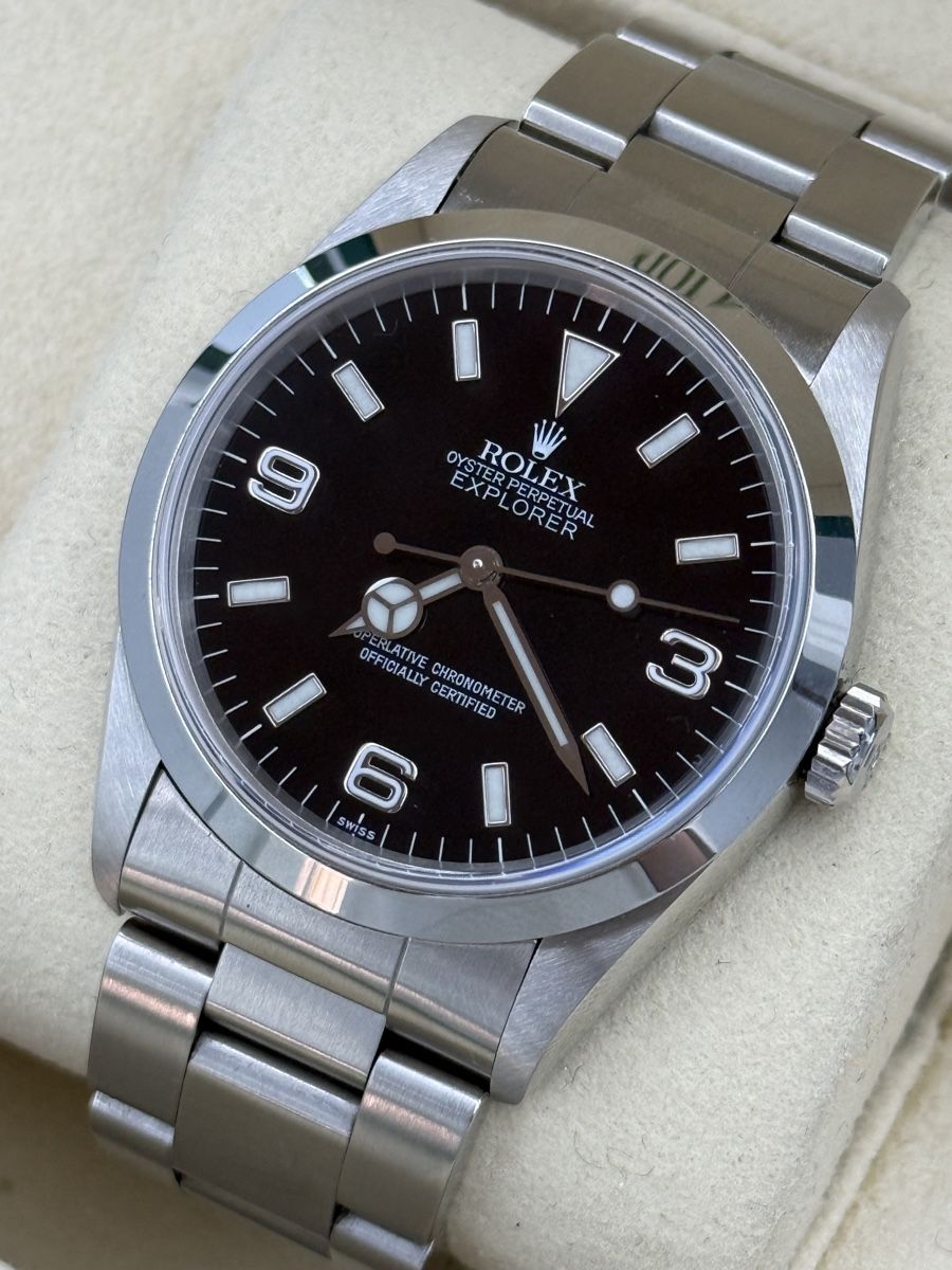 Rolex Orologi: Rolex Explorer 14270 - Full Set - Serviced – Usato da Zürich venduto da watchdealer-24